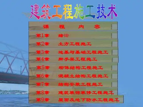 建筑工程施工技术第8章 建筑装饰装修工程施工