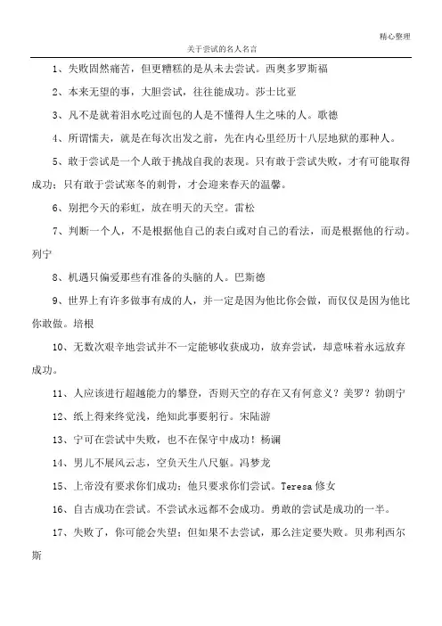 关于尝试的名人名言_1