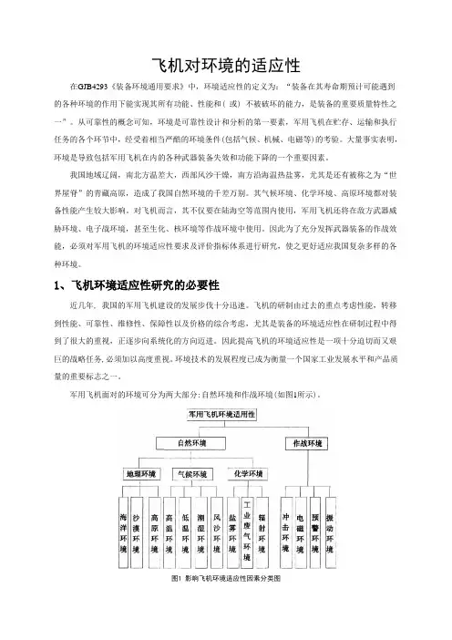 飞机对环境的适应性