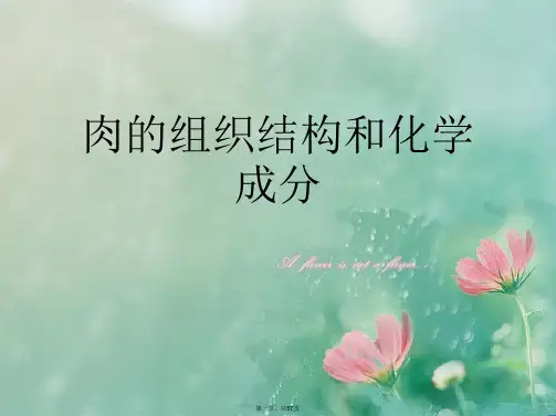 肉的组织结构和化学成分