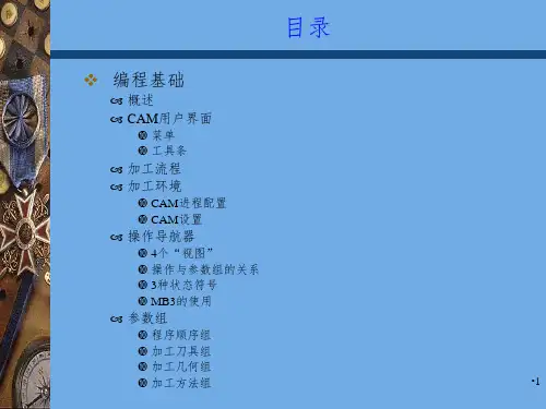 UG编程加工学习资料全PPT课件
