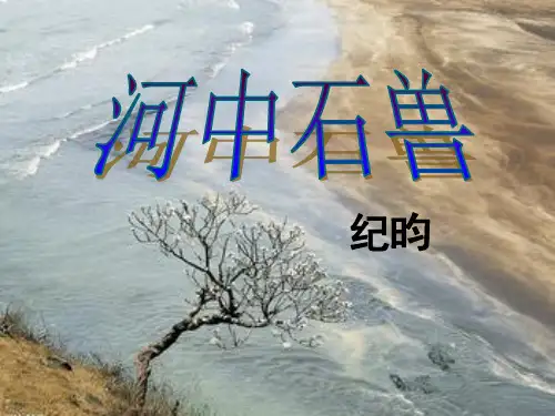 24复习课《河中石兽》