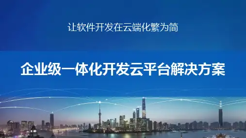 企业级一体化开发云平台解决方案