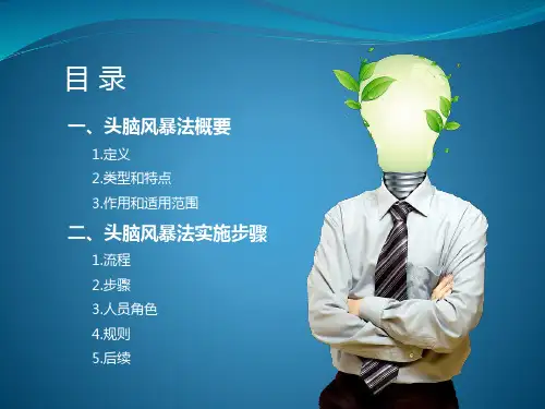 头脑风暴法详解ppt课件