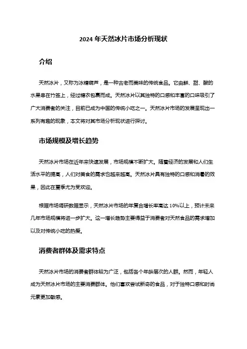 2024年天然冰片市场分析现状