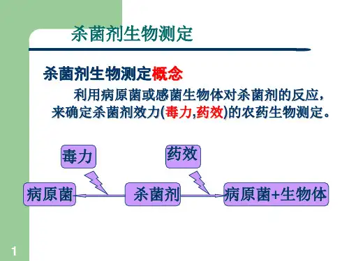 杀菌剂毒力测定