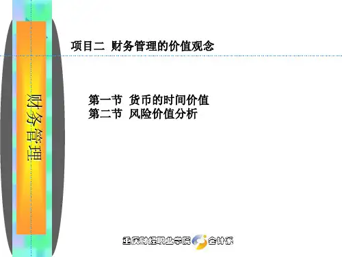 货币的时间价值与风险价值分析(ppt 34页)