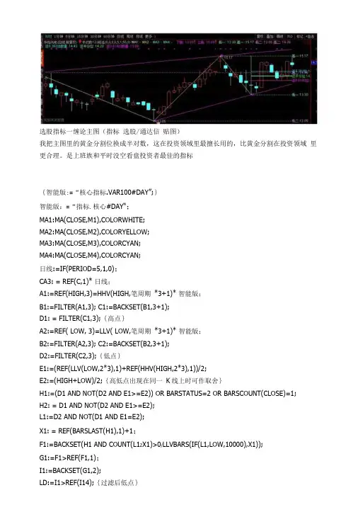 缠论主图通达信指标公式源码.doc