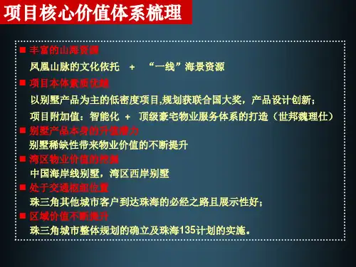 主观广告_珠海凤凰山1号项目推广策略案_64PPT