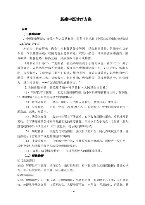 肠痈