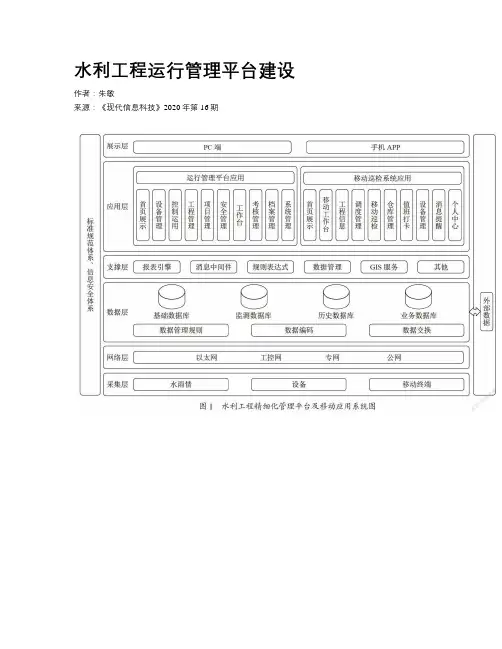 水利工程运行管理平台建设