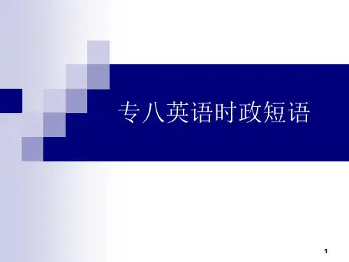 专八英语时政短语