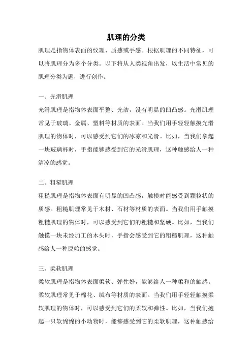 肌理的分类