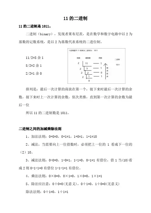 11的二进制