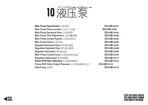 挖掘机沃尔沃   EC210B-10主泵