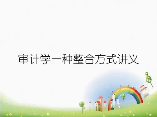 审计学一种整合方式讲义