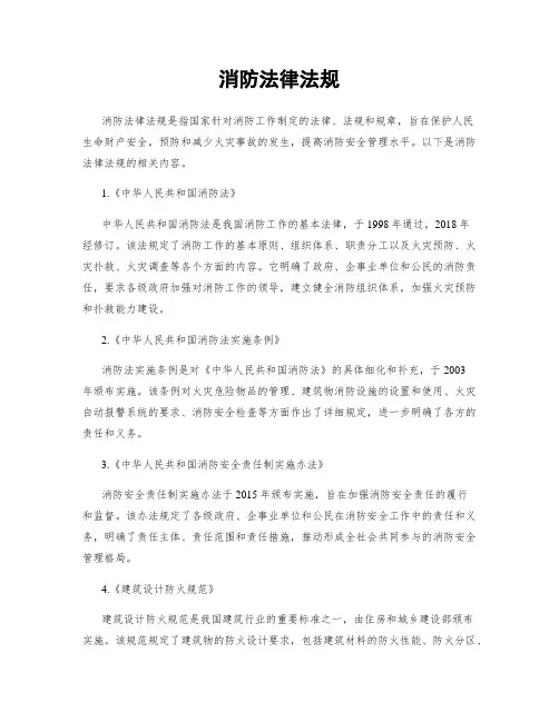 消防法律法规