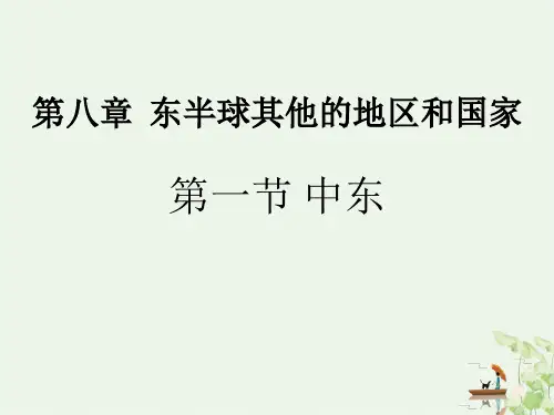 人教版《中东》教学PPT