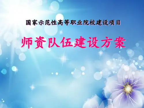 师资队伍建设方案PPT课件