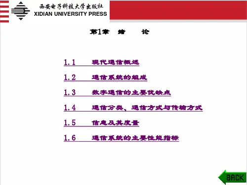 精品课件-通信原理(第二版)-第一章