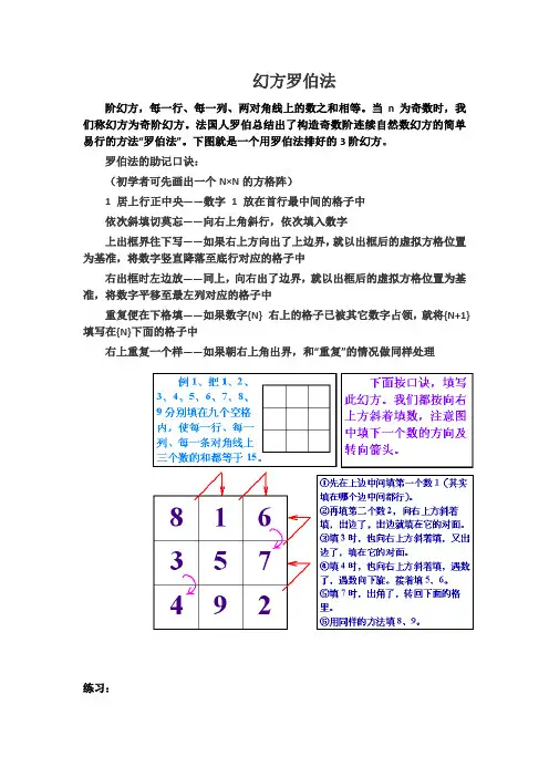 罗伯法幻方