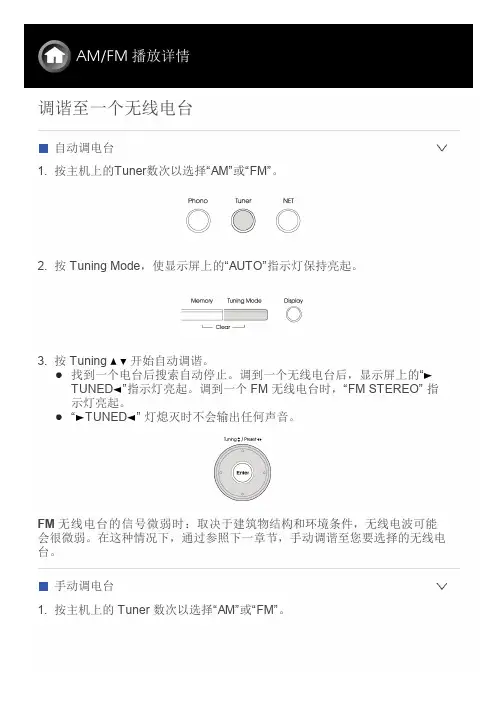 无线电调谐说明书