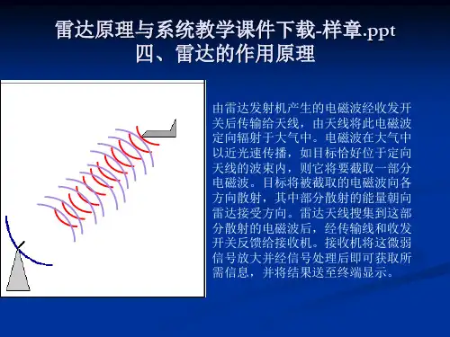 雷达一些基本原理分解