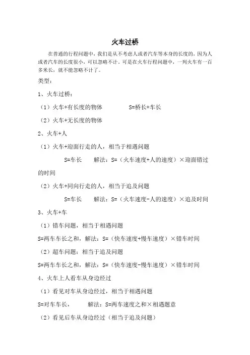 火车过桥问题