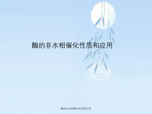 酶非水相催化性质与应用