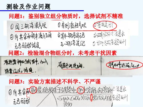 人教版初三化学下册常见酸碱盐的检验与鉴别复习