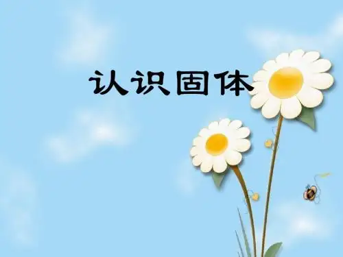 苏教版科学三下《认识固体》ppt