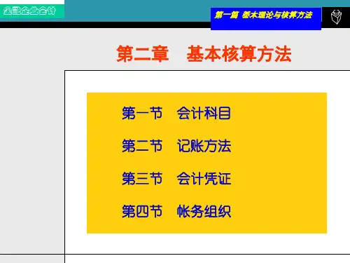 金融企业会计_02基本核算方法
