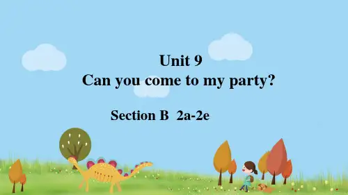 Unit9SectionB2a2e课件人教版八年级英语上册