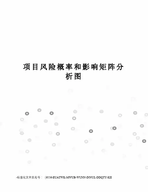 项目风险概率和影响矩阵分析图