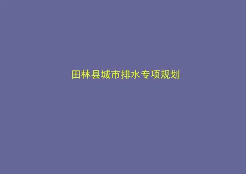 城市排水专项规划