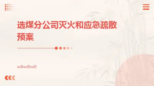 选煤分公司灭火和应急疏散预案