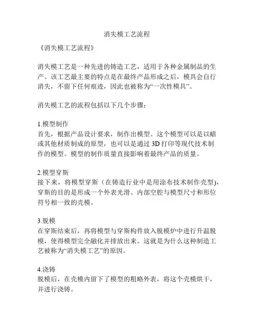 消失模工艺流程