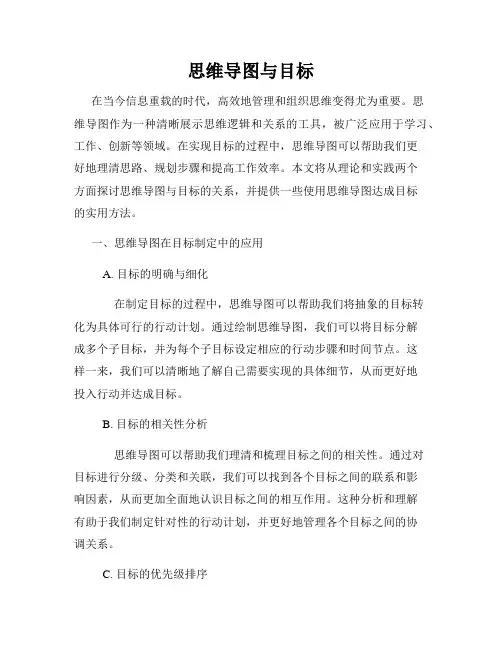 思维导图与目标