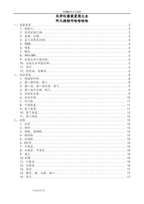 化学各仪器图大全