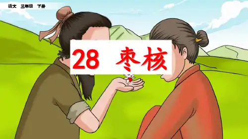 部编版三年级语文下册第28课《枣核》优质教学课件