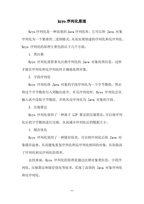 kryo序列化原理