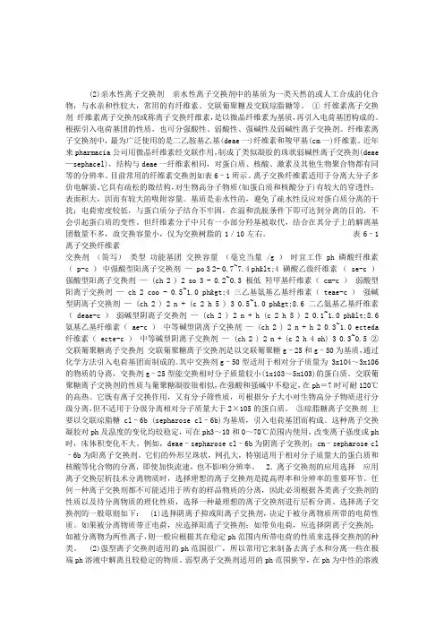 执业药师考试综合辅导：离子交换层析法(2)