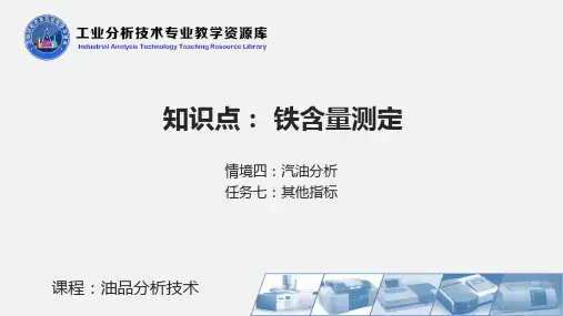 铁含量测定教学课件.ppt