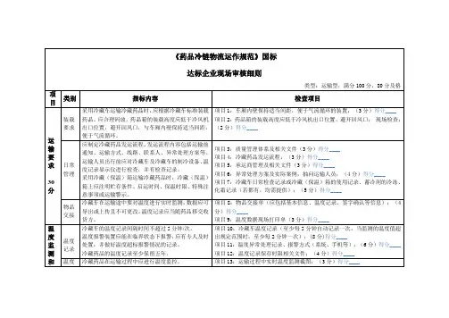 《药品冷链物流运作规范》国标