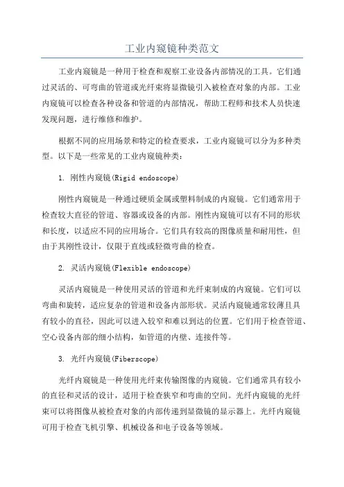工业内窥镜种类范文