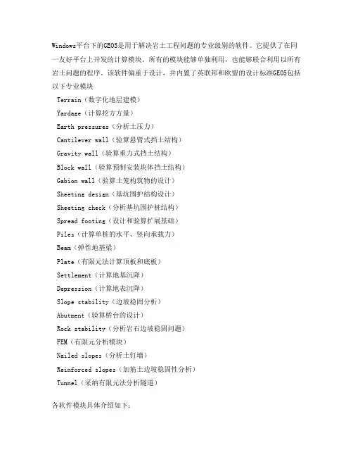 GEO5说明