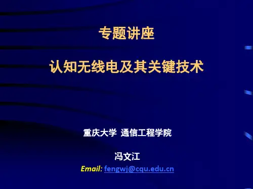 工程硕士专题讲座(认知无线电)
