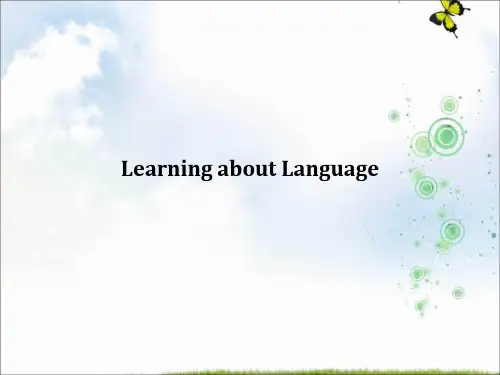 2021版高中英语人教版必修五课件：Unit+4+Learning+about+Language