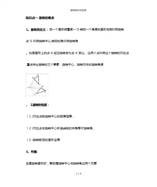 旋转知识点总结