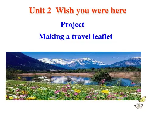 牛津译林版 高中英语 必修二 Unit 2  project  课件